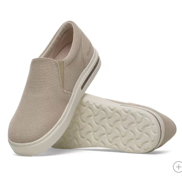 Birkenstock Shoes - Birkenstock Oswego Canvas-Suede - Sandcastle, Sz EU 38 Narrow